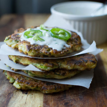 spicy zucchini fritter