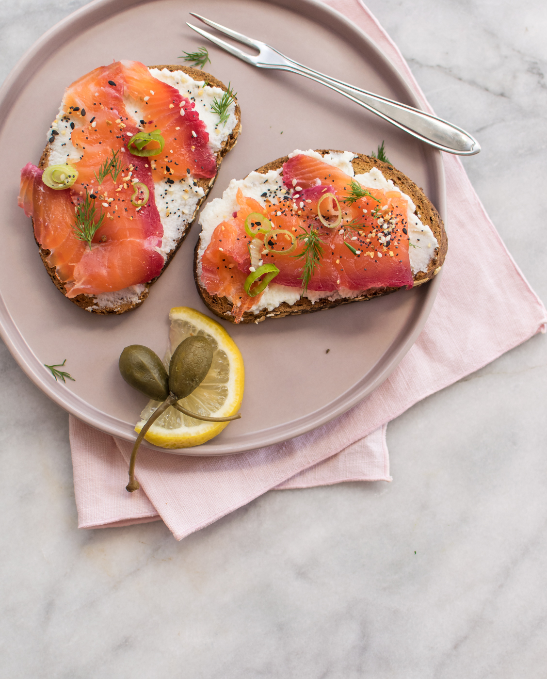 Beet Cured Salmon 