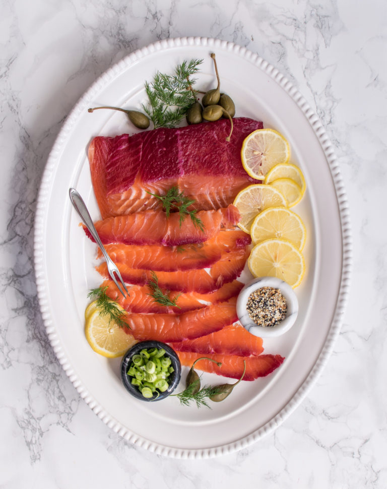 Beet Cured Salmon | Carolyn's Cooking