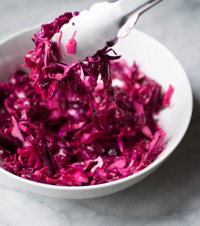 quick pickled red cabbage