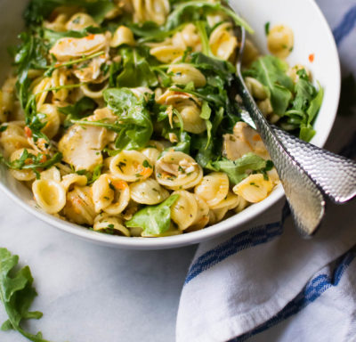 Orecchiette with Scungilli and Neonata Sauce