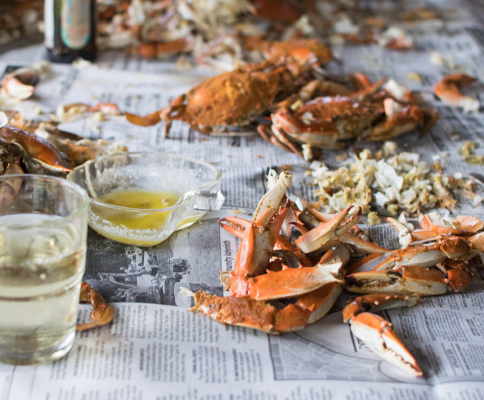 Old Bay Steamed Crabs