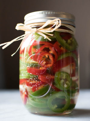 Quick Pickled Hot Peppers