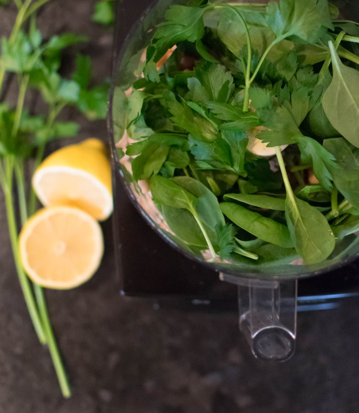 green dip in food processor