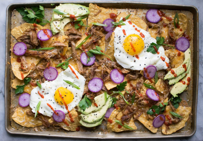 Pulled Pork Sheet Pan Nachos