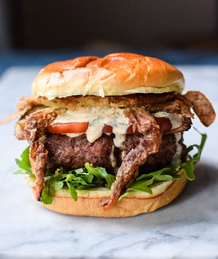 Soft Shell Crab Burger: The Literal Krabbypatty | Carolyn's Cooking