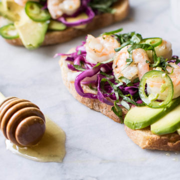 Avocado Toast with Shrimp