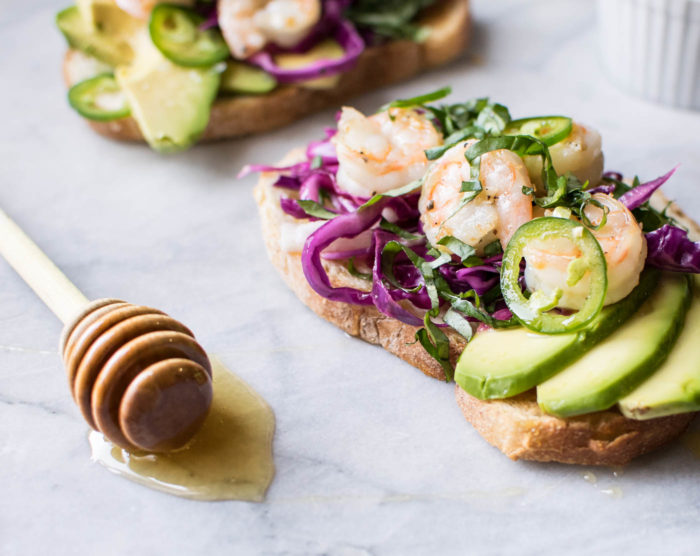 Avocado Toast with Shrimp