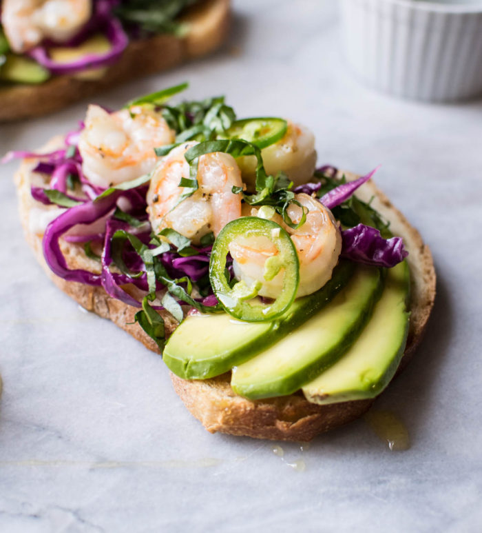 Avocado Toast with Shrimp