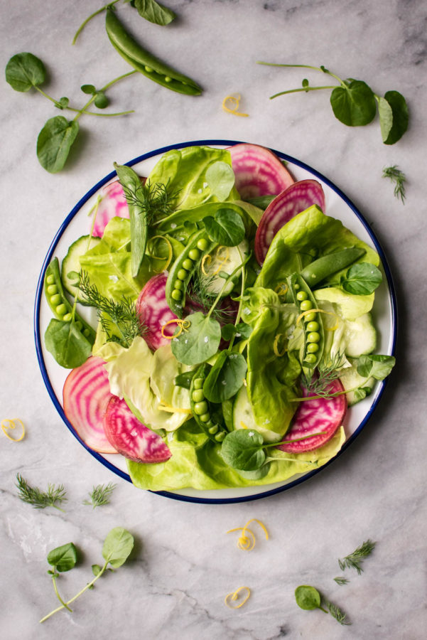 Snap Pea and Asparagus Salad with Horseradish Dressing Recipe