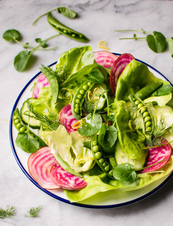 Spring Salad with Sugar Snap Peas and Beets