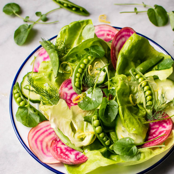 Spring Salad with Sugar Snap Peas and Beets