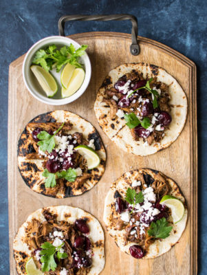 Cherry Chicken Tacos