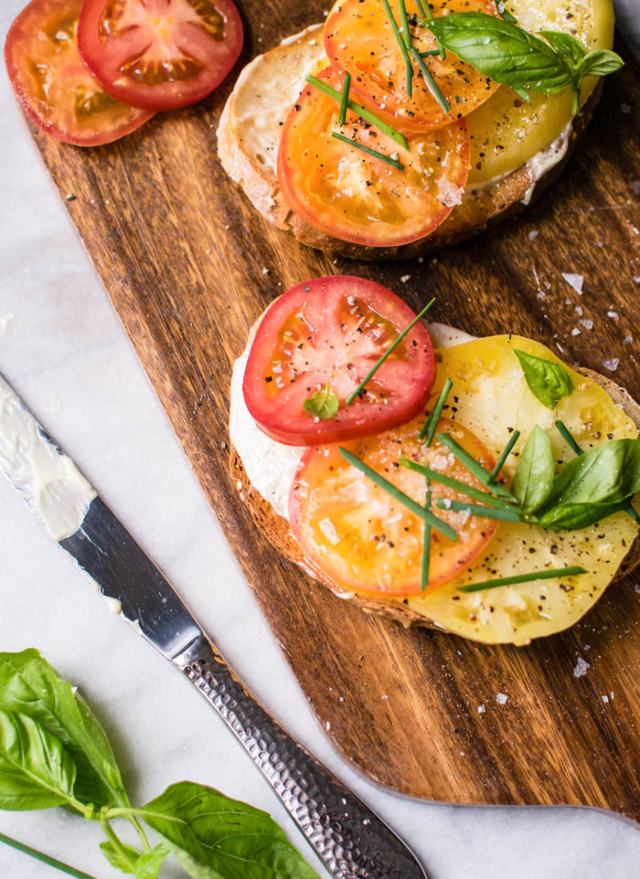 Summer Tomato Toasts