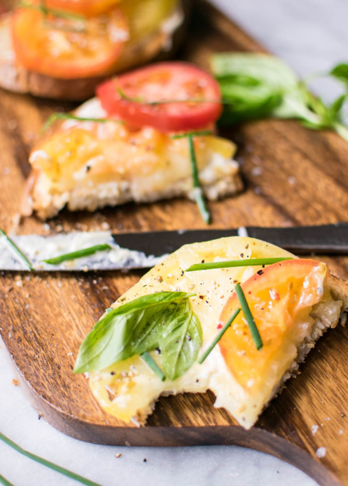 Summer Tomato Toasts