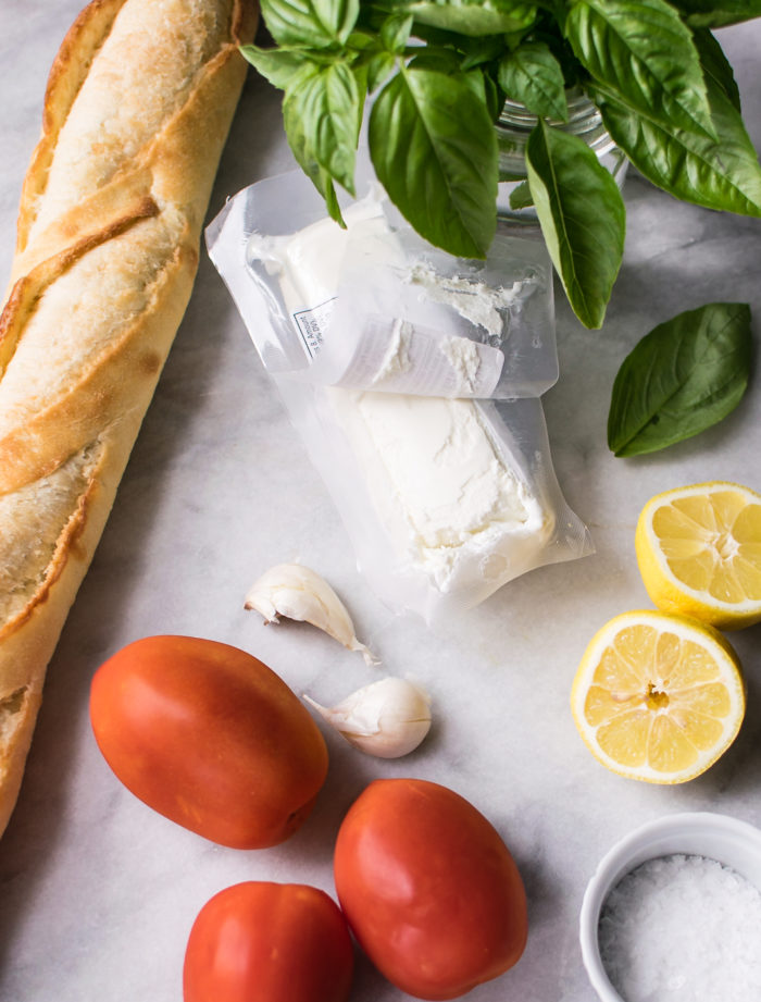 Bruschetta ingredients