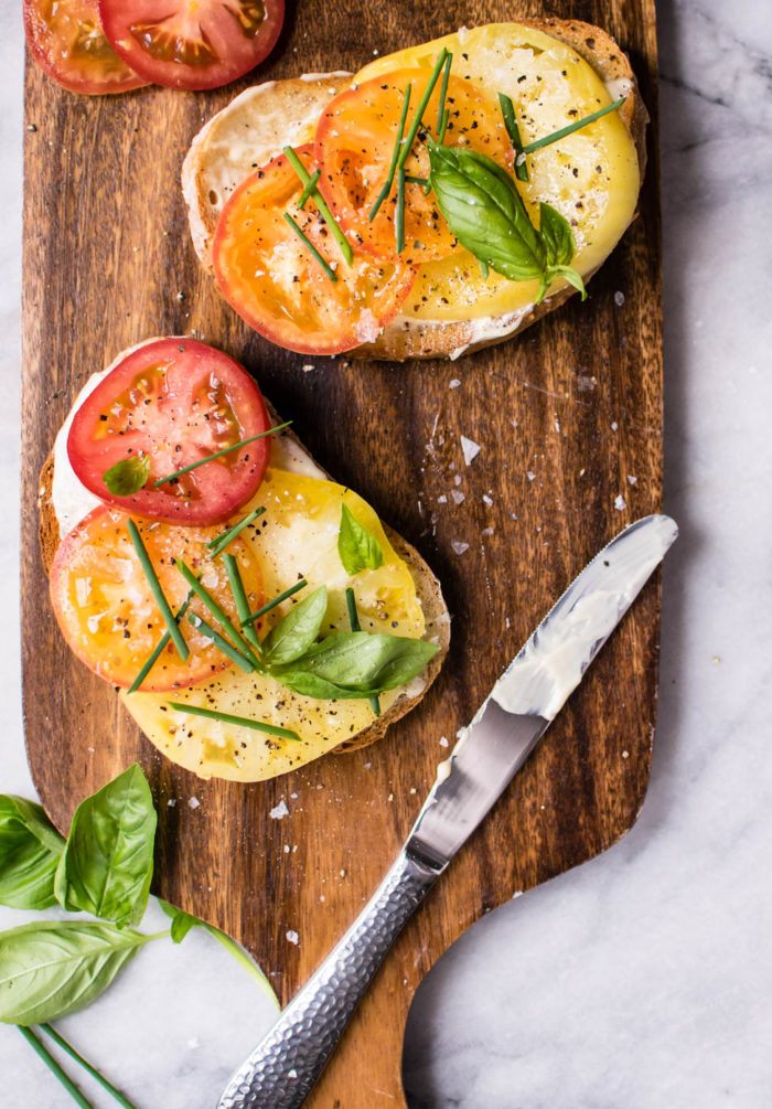 Summer Tomato Toasts