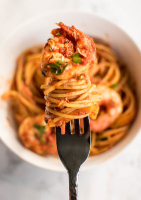 Cajun Spaghetti with Seafood