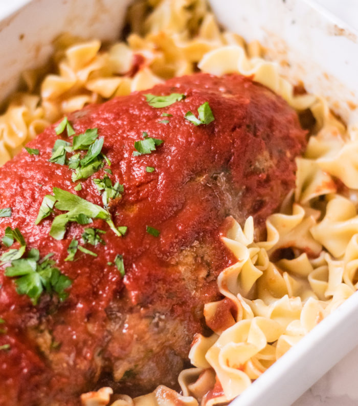 Italian Meatloaf with Pasta