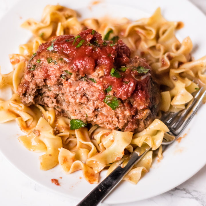 Italian Meatloaf with Pasta