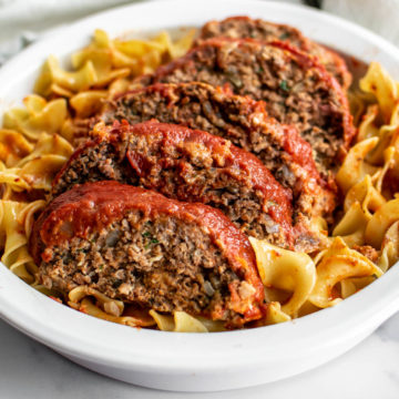 Ma! The Meatloaf! (Italian Meatloaf with Egg Noodles)