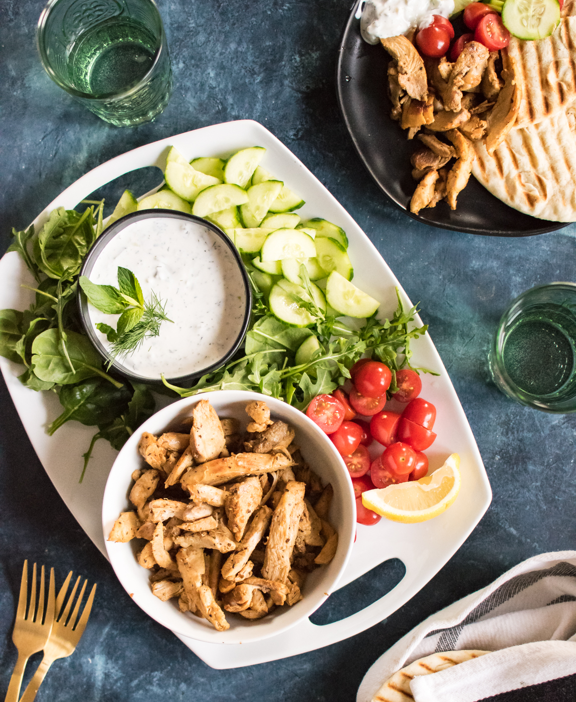 Greek Chicken with Tzatziki | Carolyn's Cooking