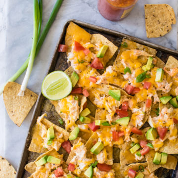 Sheet Pan Crab Nachos