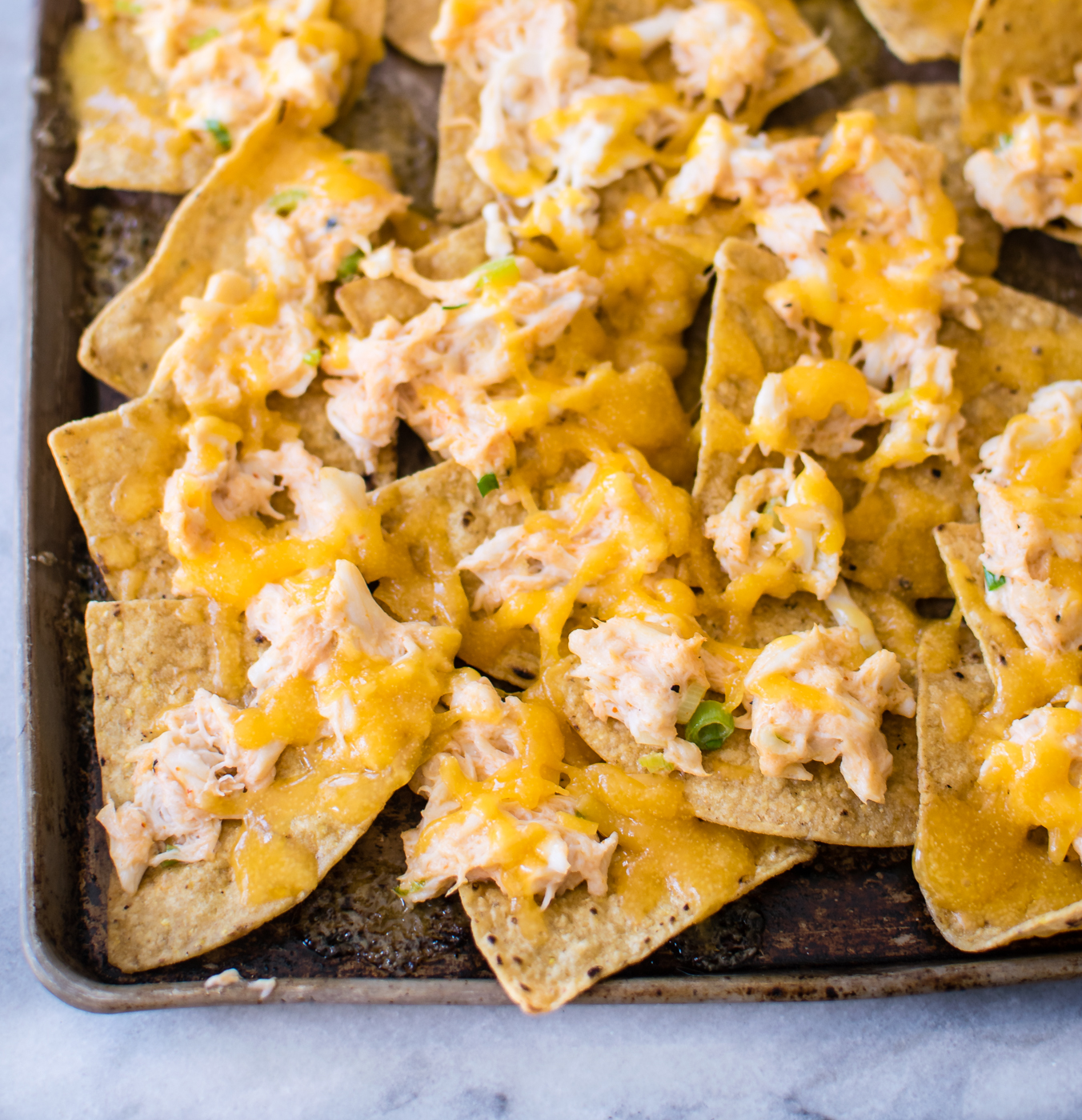 Sheet Pan Crab Nachos with Tillamook Cheddar Carolyn's Cooking