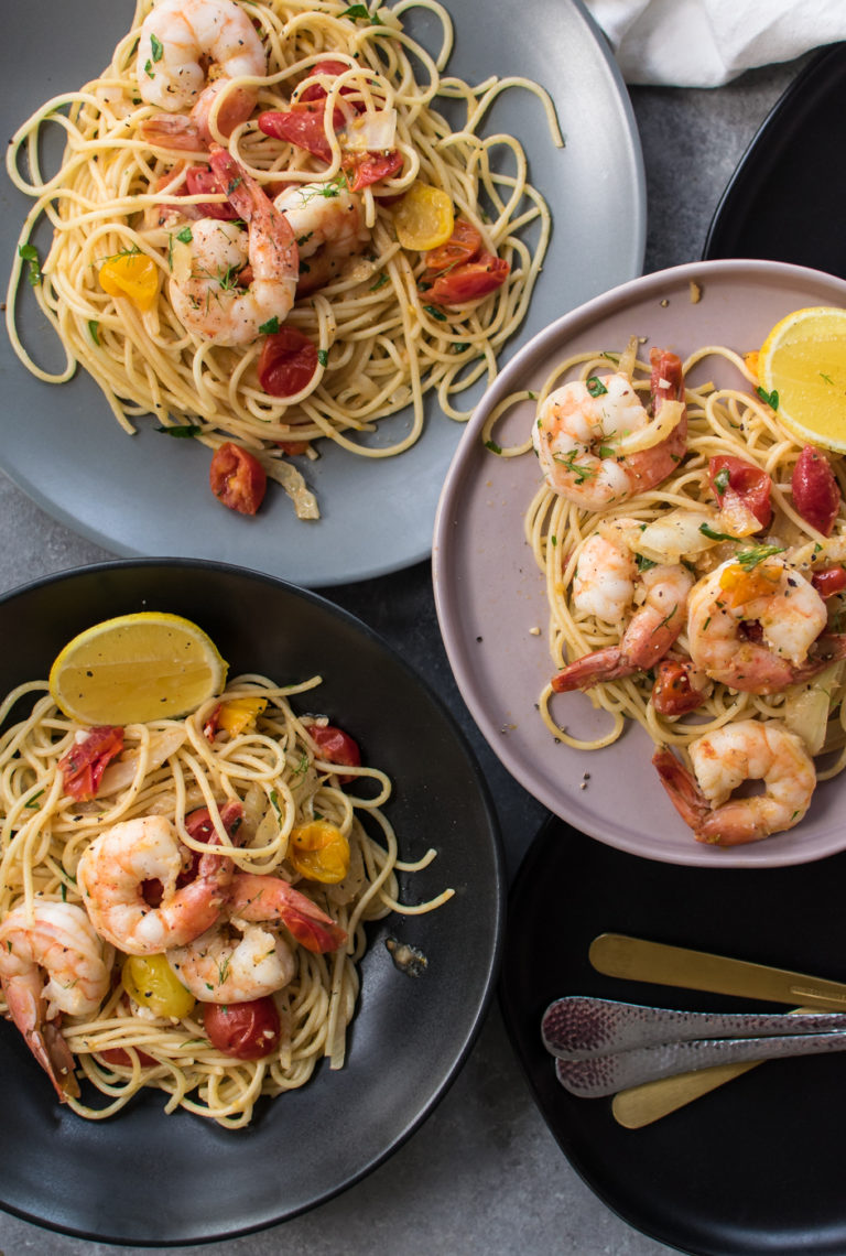Spaghetti with Shrimp and Fennel Carolyn's Cooking