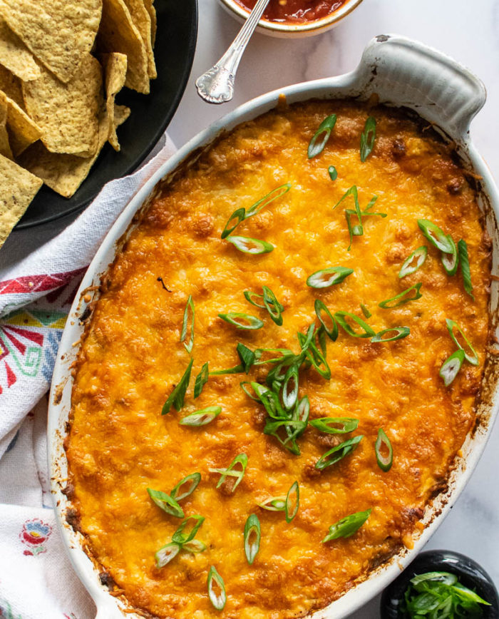 Mexican Shredded Chicken Dip 