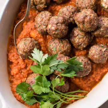 Lamb Meatballs with Carrot Tomato Sauce