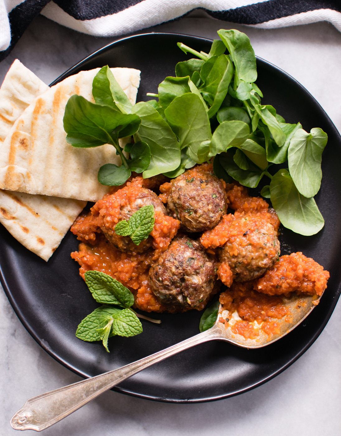 Lamb Meatballs with Carrot Tomato Sauce | Carolyn's Cooking