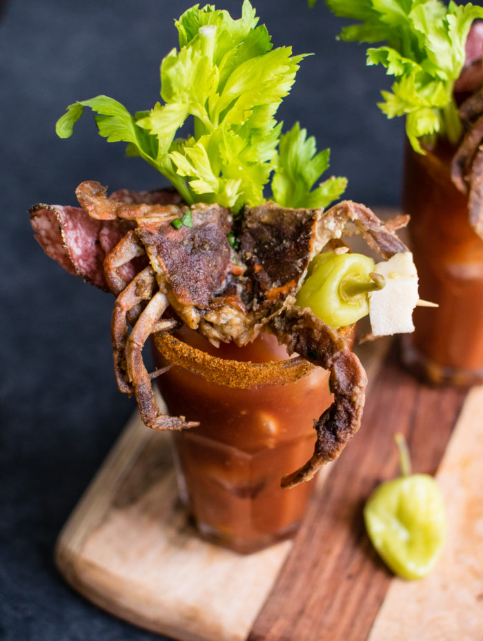 Bloody Mary with Soft Shell Crab