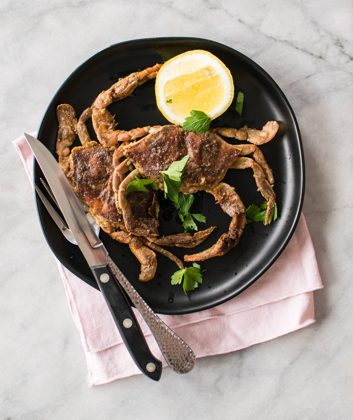 Pan Fried Soft Shell Crab | Carolyn’s Cooking