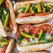 chicago style hot dog