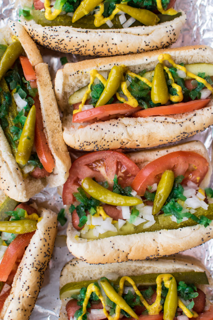 chicago style hot dog 