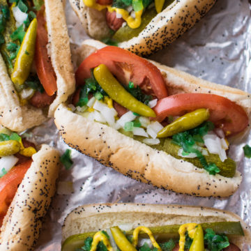 chicago style hot dog