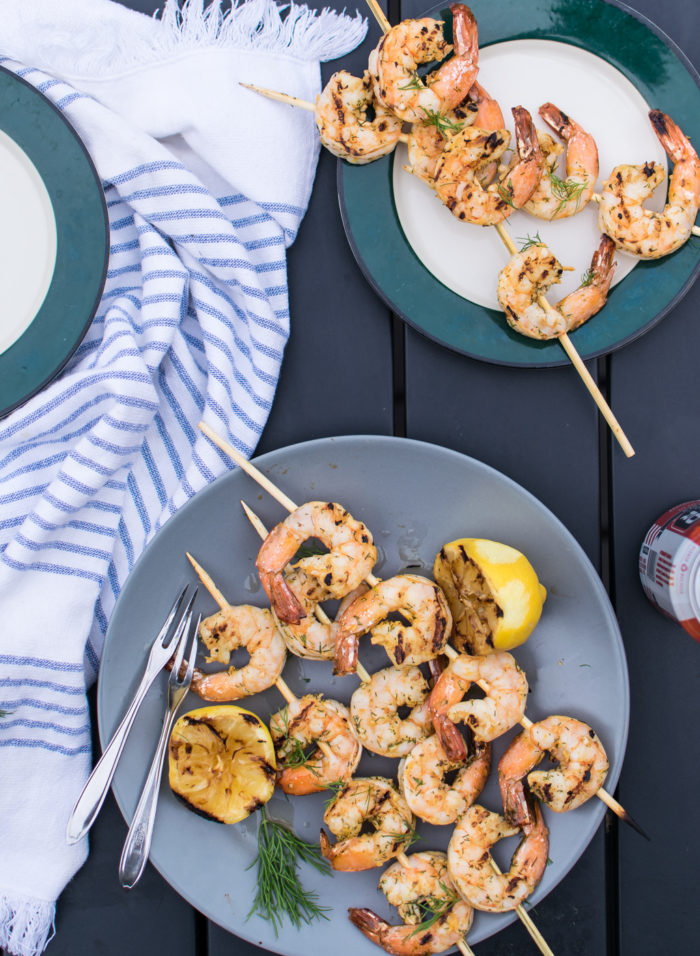 Grilled Dill Shrimp Skewers