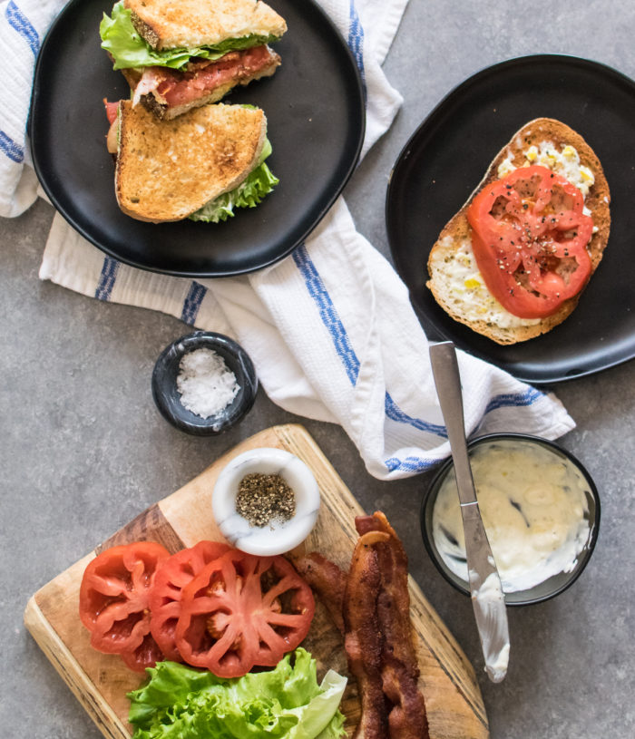 BLT with Pepperoncini Mayo