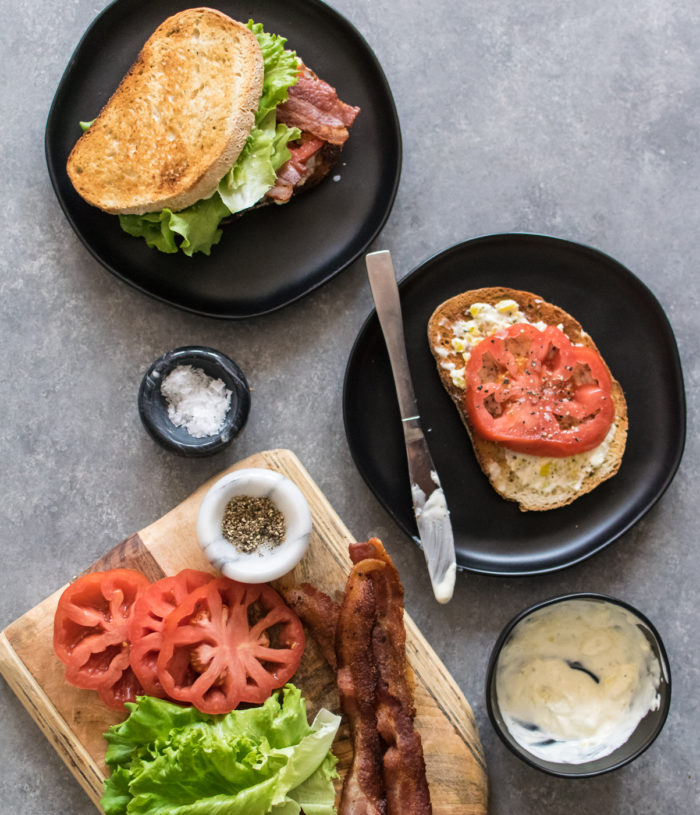 BLT with Pepperoncini Mayo