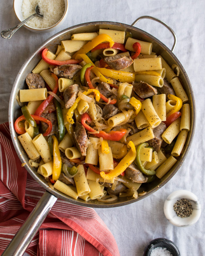 Pasta with Italian Sausage and Peppers