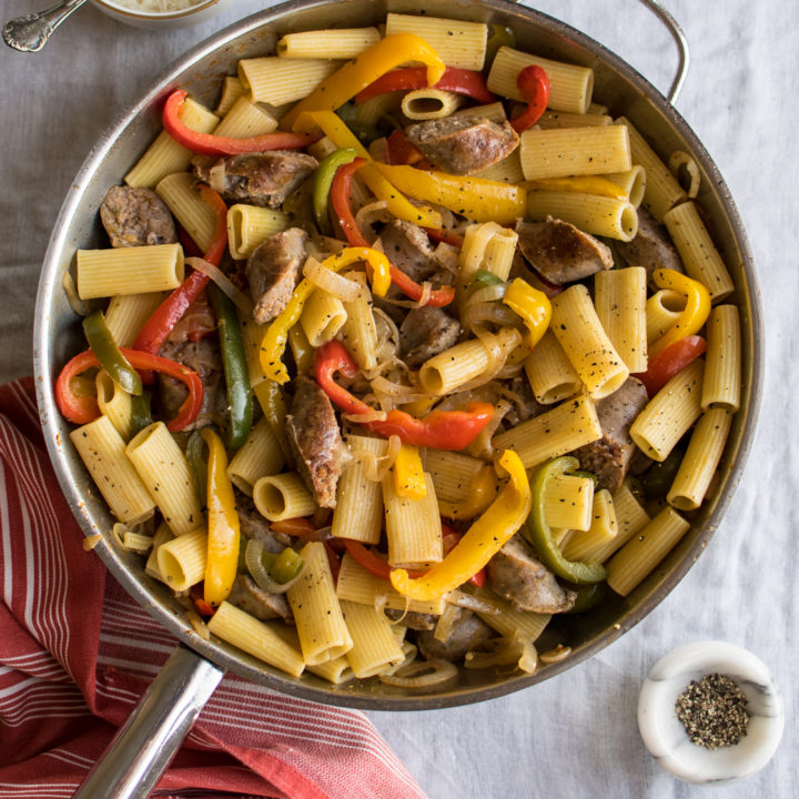 Pasta with Italian Sausage and Peppers