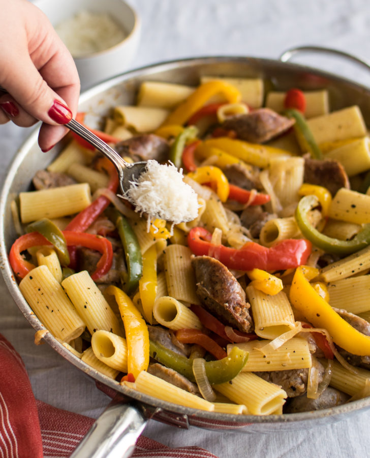 Pasta with Sausage and Peppers