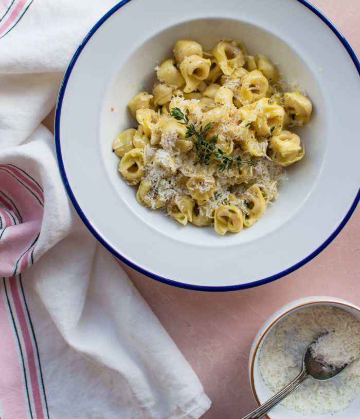 Tortellini with Lemon Butter Sauce