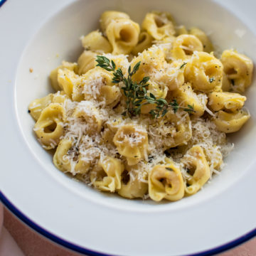 Tortellini with Lemon Butter Sauce