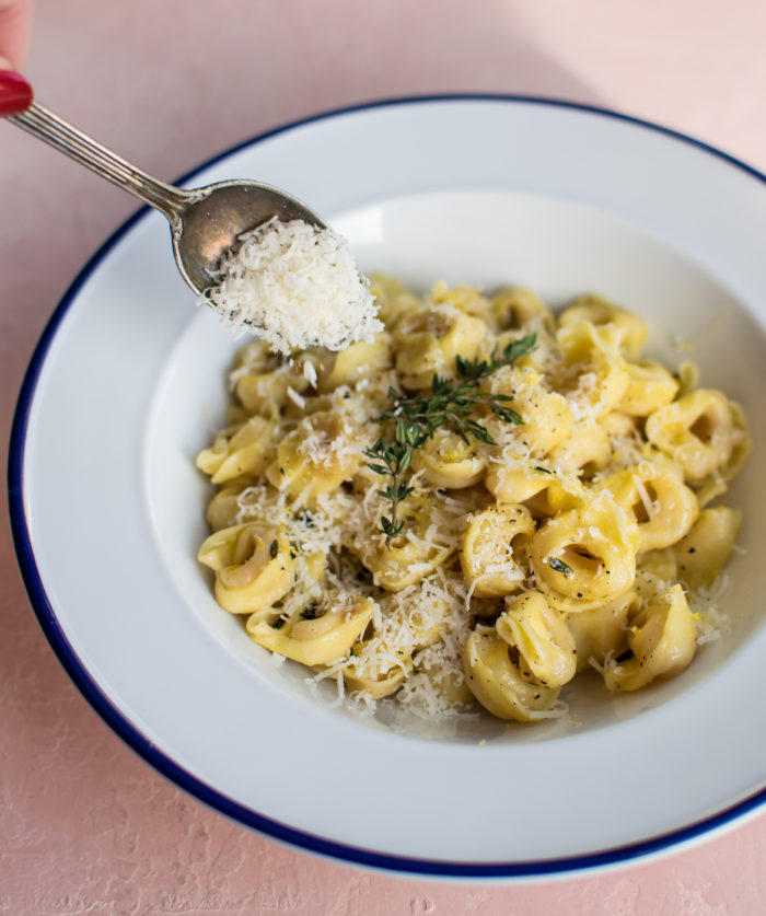 Tortellini with Lemon Butter Sauce