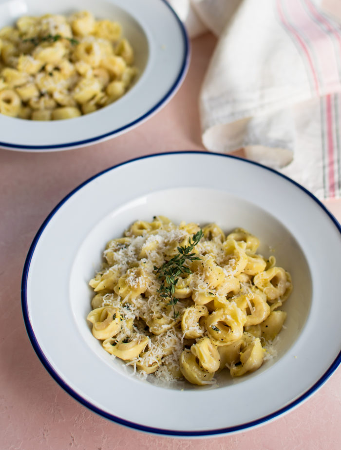 Tortellini with Lemon Butter Sauce