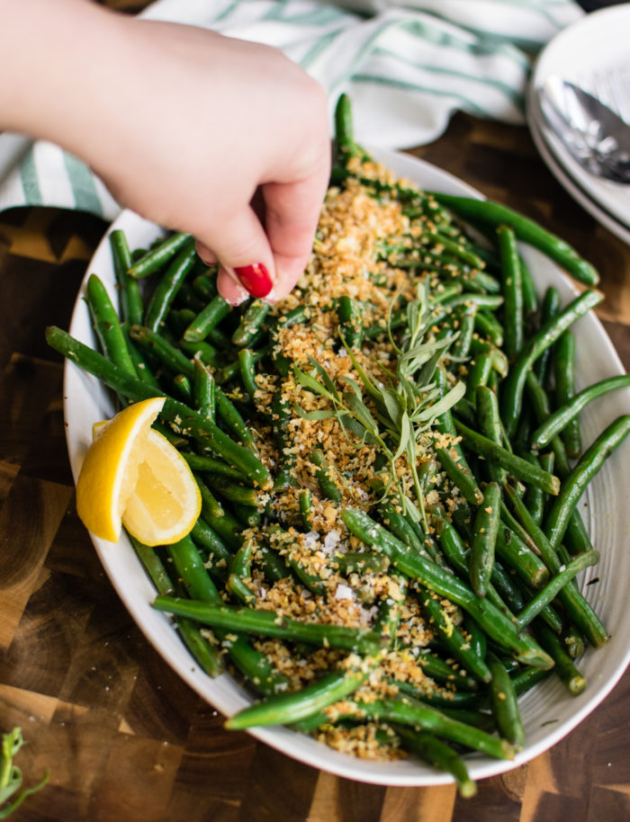 Green Beans with Tarragon and Garlic Breadcrumbs 