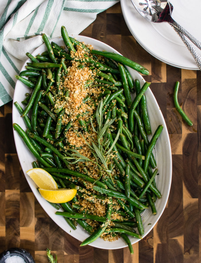 Green Beans with Tarragon and Garlic Breadcrumbs 