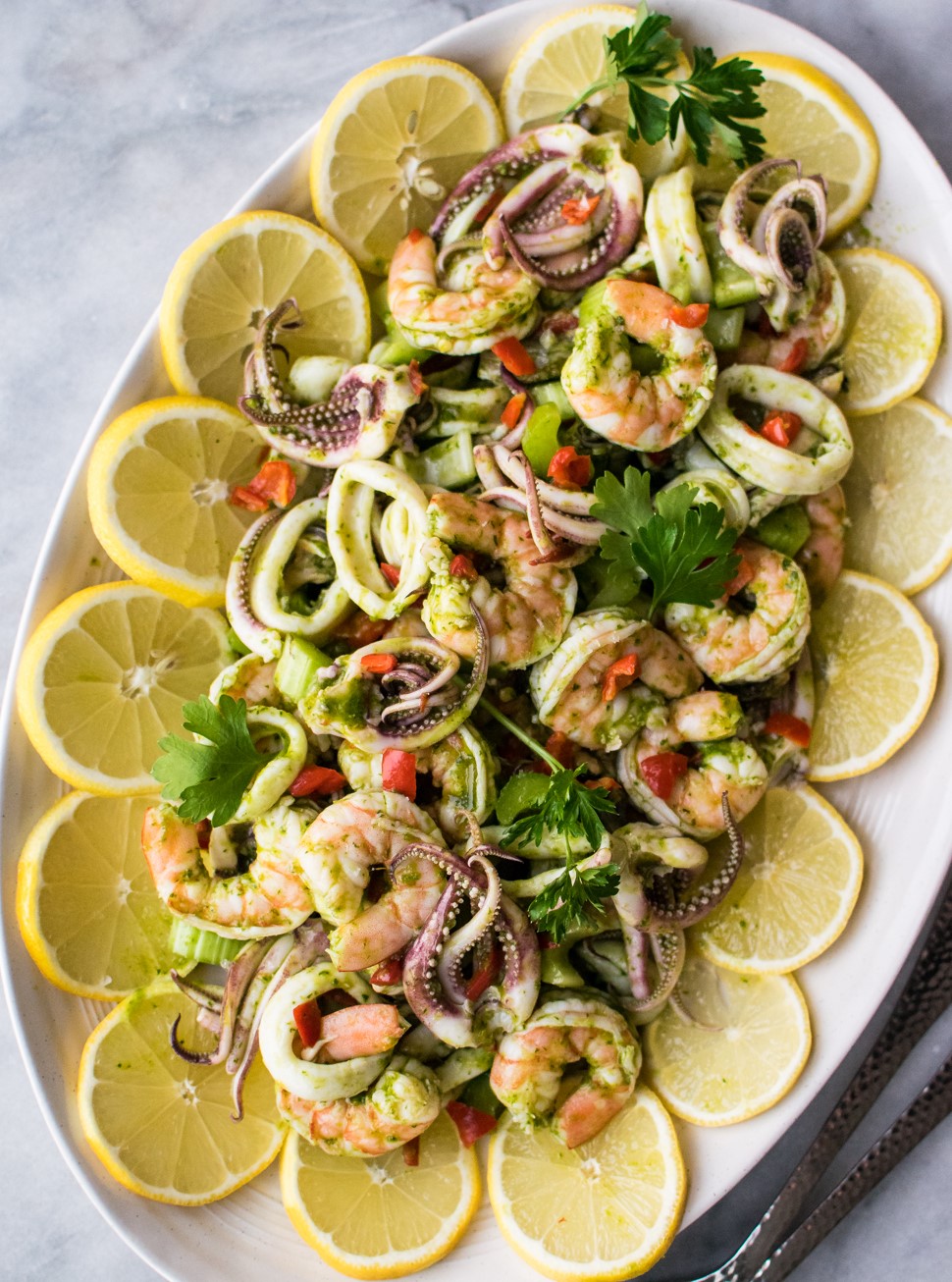 Italian Seafood Salad | Carolyn's Cooking